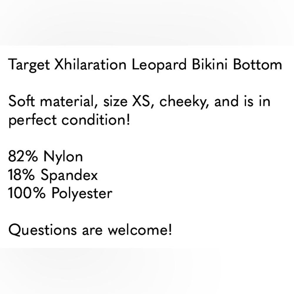Leopard Print Bikini Bottom | Size XS | New | Extra Small | SWIM | TAN IN SUN - Picture 6 of 6